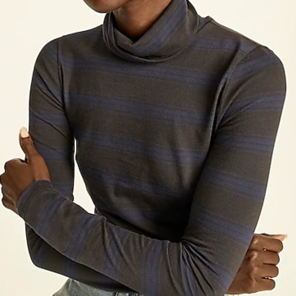 NWT J. Crew Tissue Turtleneck Top
